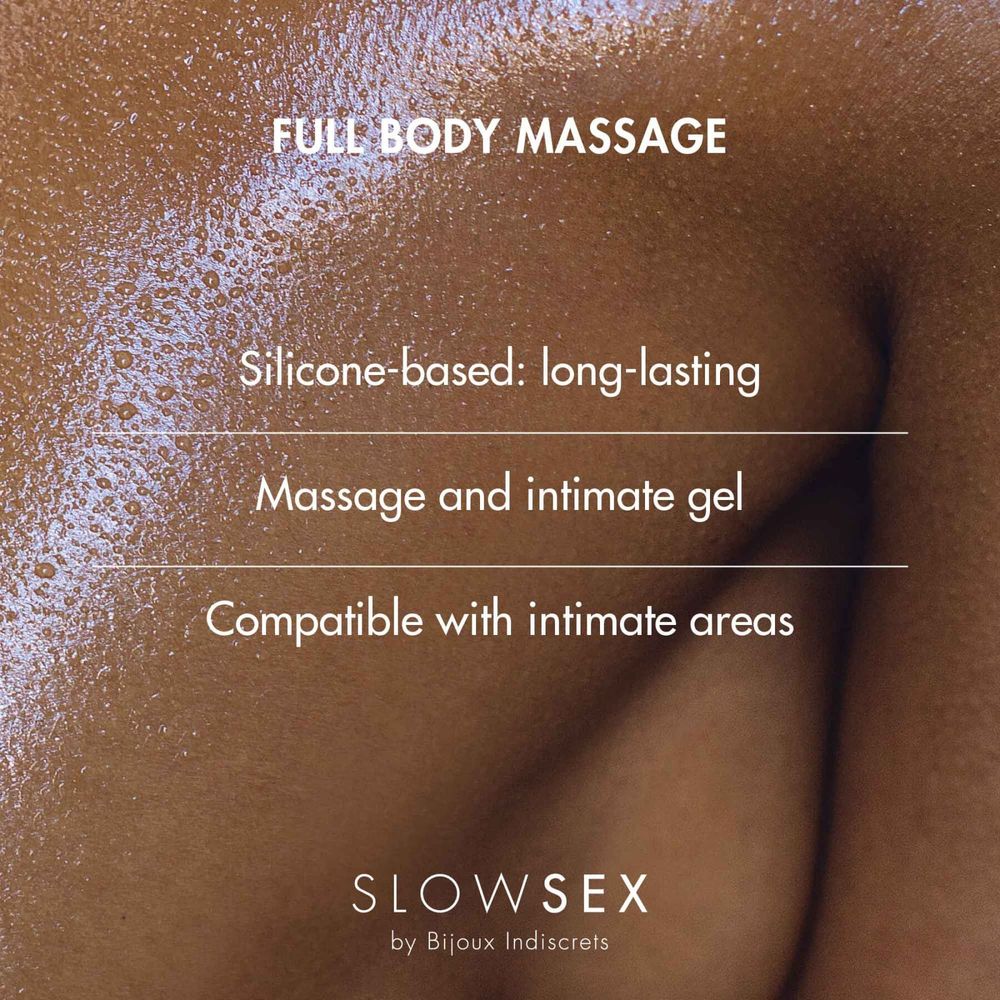 Силіконовий гель для масажу всього тіла Bijoux Indiscrets Slow Sex Full body massage, Кокос