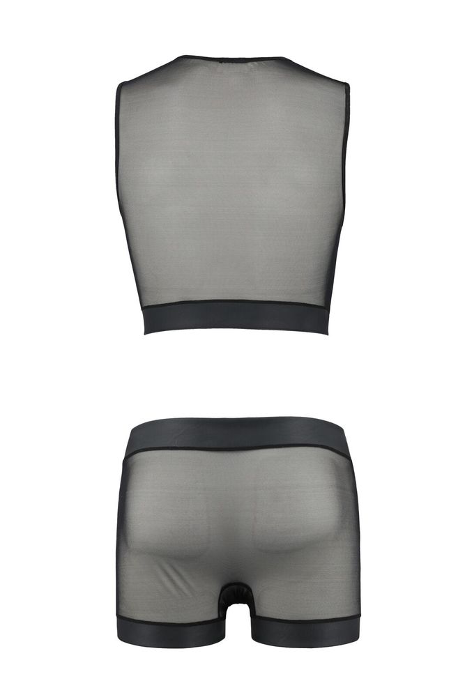 Комплект прозрачные жилет и шортики Passion 053 SET WILLIAM SO7629-SO-T фото