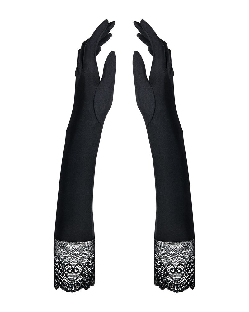 Сексуальні довгі рукавички Obsessive Miamor 63608-009-T фото