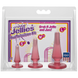 Набір анальних пробок Doc Johnson Crystal Jellies - Pink, макс. діаметр 2см - 3 см - 4 см SO1975 фото 2