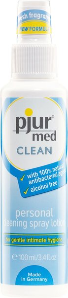 Очищаючий спрей для ніжної шкіри та іграшок, антибактеріальний pjur med CLEAN 100 мл PJ10440-SO-T фото