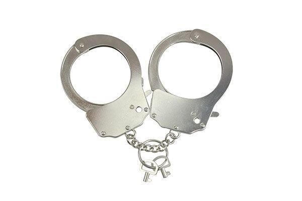 Наручники металлические Adrien Lastic Handcuffs Metallic (полицейские) AD30400-SO-T фото
