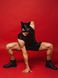 Лакована чорна маска D&A Кіт SO6762-SO-T фото 3