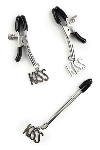 Зажимы для сосков и клитора Art of Sex - Nipple and clit clamps KISS SO5867-SO-T фото