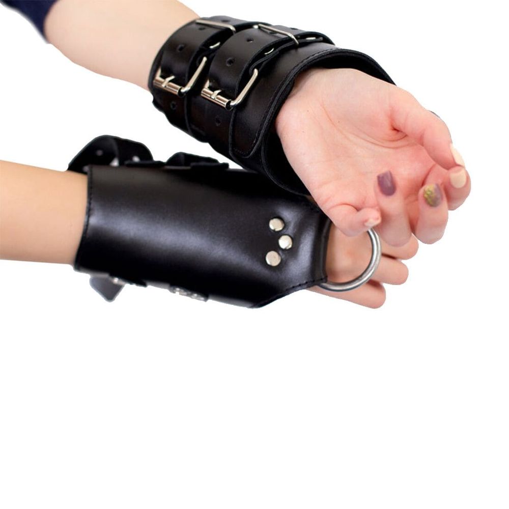 Манжети для підвісу за руки Kinky Hand Cuffs For Suspension із натуральної шкіри SO5183-SO-T фото