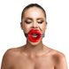 Кляп розширювач у формі губ Art of Sex - Gag Lips натуральна шкіра SO5148-SO-T фото 2