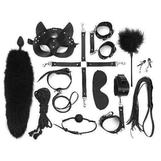 Набір Art of Sex - Maxi BDSM Set Leather, 13 предметів, натуральна шкіра SO7139-SO-T фото