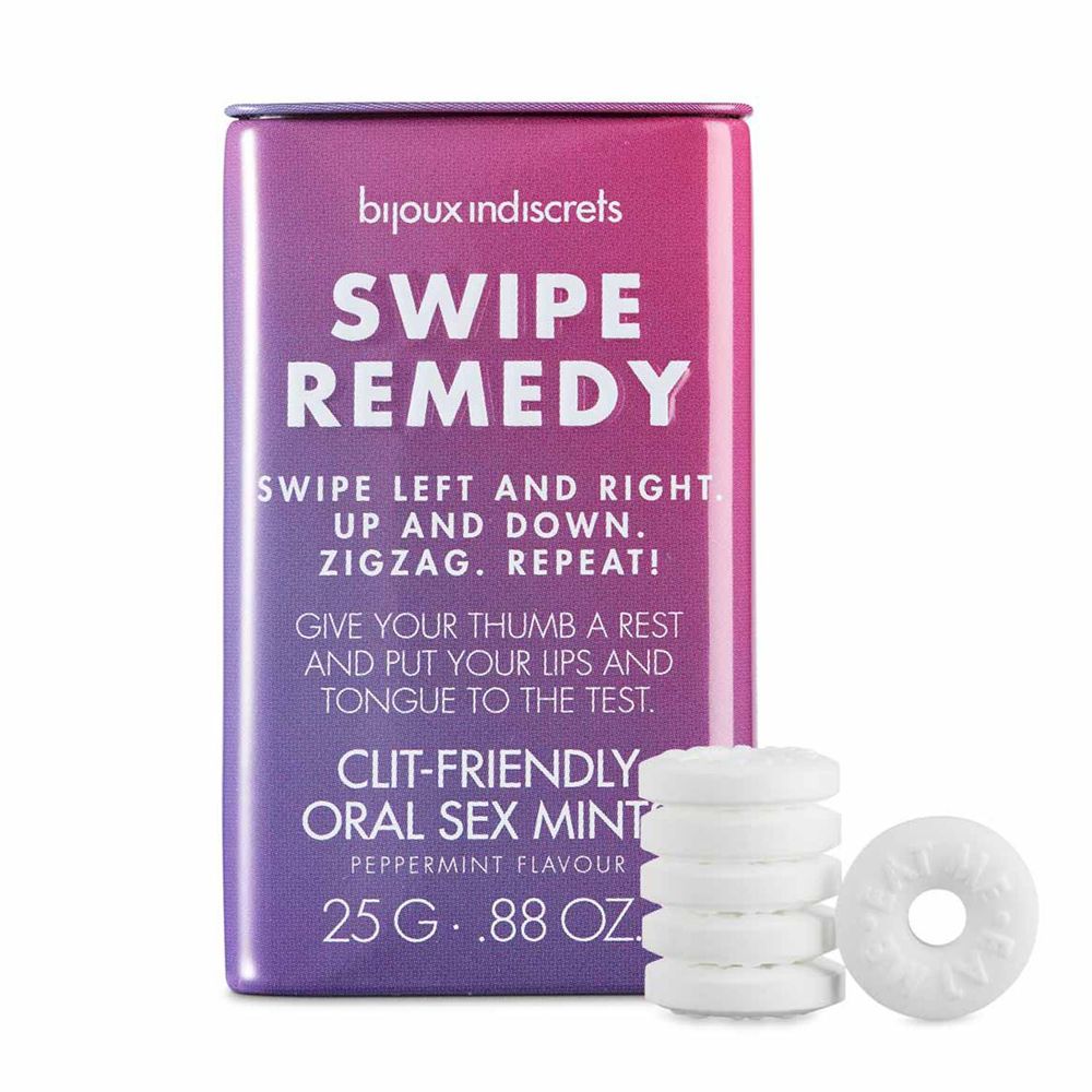 М'ятні цукерки Bijoux Indiscrets Swipe Remedy – clitherapy oral sex mints SO5911 фото