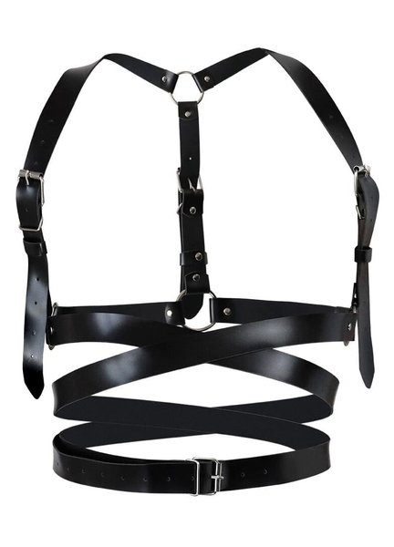 Портупея Art of Sex Melani Leather harness Чорна XS/S/M SO8298 фото