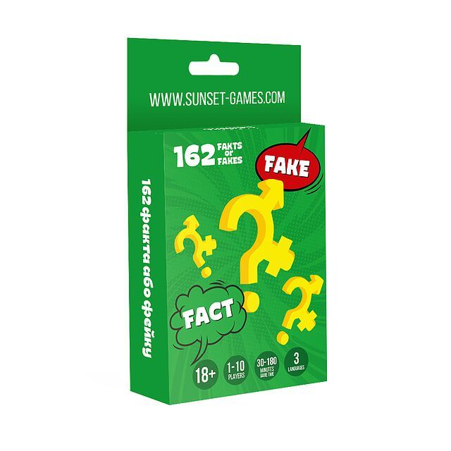 Эротическая игра для пар Sunset Games «162 Fakts or Fakes» (UA, ENG, RU) SO5889-SO-T фото