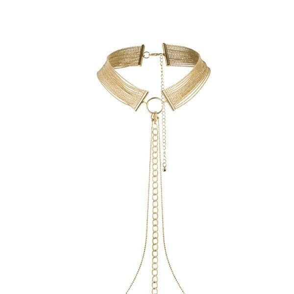 Ланцюжок нашийник Bijoux Indiscrets MAGNIFIQUE Collar - Gold, прикраса для тіла SO2653 фото
