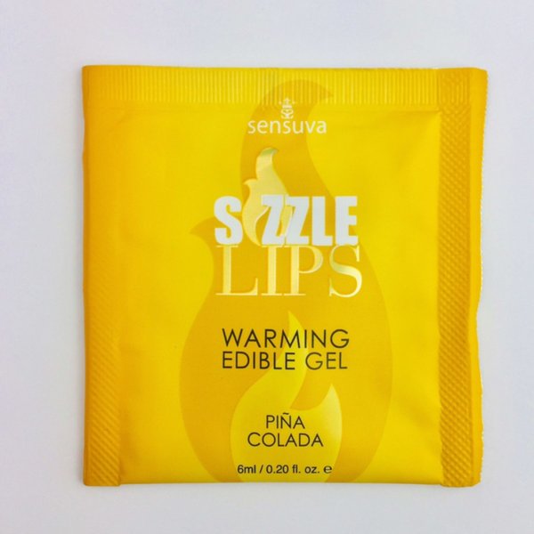 Пробник масажного гелю Sensuva - Sizzle Lips (6 мл) SO3378-SO-T фото