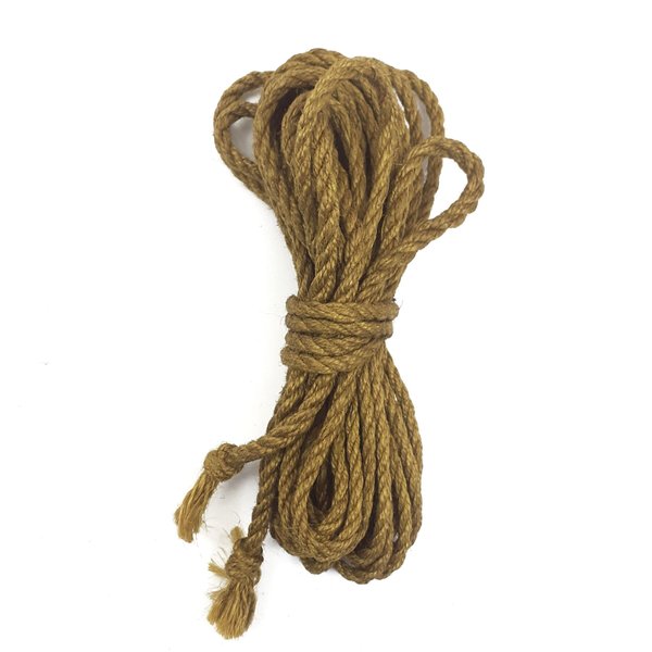 Джутова мотузка BDSM 8 метрів, 6 мм, Золотистий