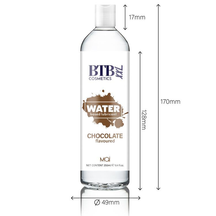 Смазка на водной основе BTB FLAVORED CHOCOLAT с ароматом шоколада (250 мл) SO6569 фото