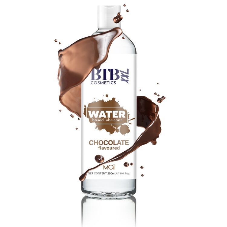 Змазка на водній основі BTB FLAVORED CHOCOLAT з ароматом шоколаду (250 мл) SO6569 фото