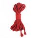 Бавовняна мотузка BDSM 8 метрів, 6 мм, Червоний