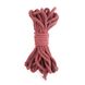 Бавовняна мотузка BDSM 8 метрів, 6 мм, Бургундовий
