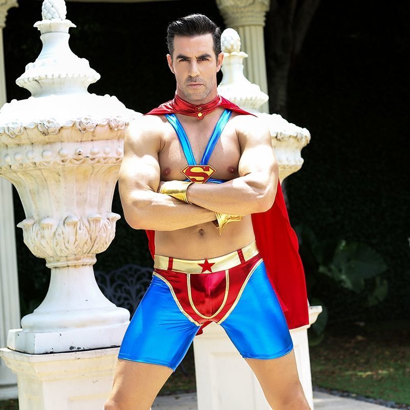 Чоловічий еротичний костюм супермена JSY Готовий на все Стів SO2292-SO-T фото