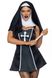 Костюм монахини Leg Avenue Naughty Nun Черный XS SO8549 фото